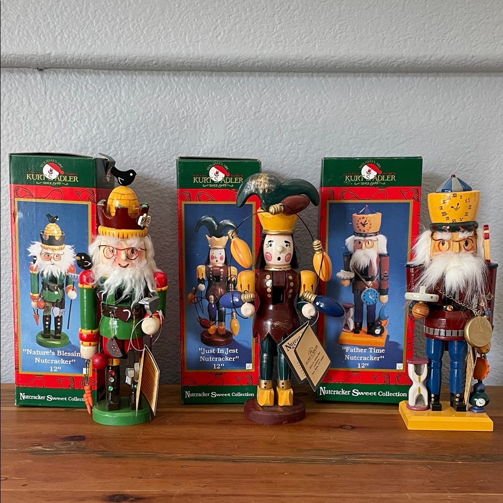 Kurt Adler Festive Nutcracker Trio
